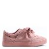 Pink sports sneakers tied with a ribbon Clamiss - Footwear 1