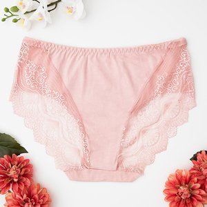 Pink women's cotton panties PLUS SIZE - Underwear