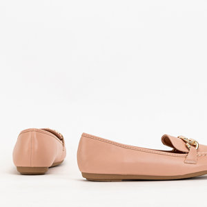 Pink women's eco leather loafers Zolli- Shoes