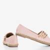 Pink women's espadrilles with Anchu studs - Footwear