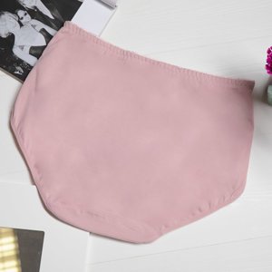 Pink women's panties with lace PLUS SIZE - Underwear