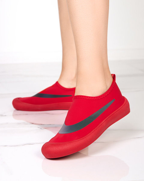 Red Lerick women's sports slip-on shoes - Footwear