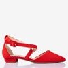 Red low-heeled sandals Philadelphia - Footwear 1