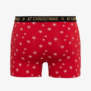 Red men's Christmas boxer shorts - Underwear