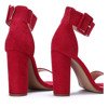 Red sandals on a post with Katie clasp - Footwear 1