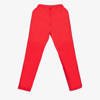Red track pants with side stripes - Clothing