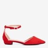 Red women's flat ballerinas Arinida - Footwear