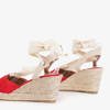 Red women's sandals a'la espadrilles Senobia - Shoes
