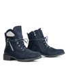 Rosario navy blue zirconia workers - Footwear