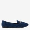 Seraphine navy blue loafers for women - Footwear 1