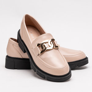 Shoes with a chain in beige Semla - Footwear