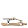 Silver Channea sandals - Footwear 1