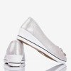 Silver ballerina on wedges Moriah - Shoes 1