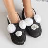 Tinsel black women's unicorn slippers - Footwear