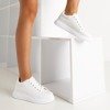 Tomtor's white women's sneakers - Footwear