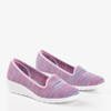 Torkia pink women's loafers with low wedges - Footwear