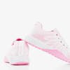 White and Pink Finish Trainers - Footwear