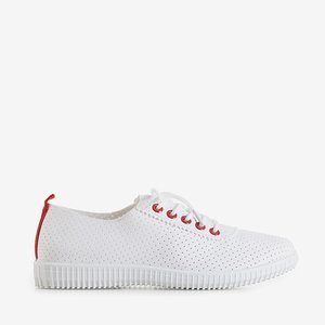 White and red openwork Jasenik sneakers - Footwear