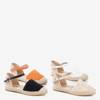 White espadrilles sandals with openwork upper Asia - Footwear 1
