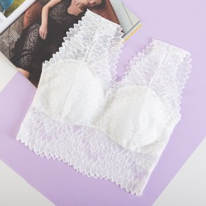 White lace bralette bra - Underwear