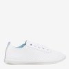 White openwork sneakers with a holographic insert Jasenia - Footwear 1