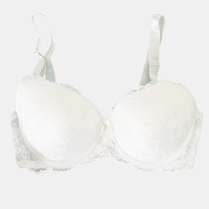 White padded bra with lace - Underwear