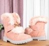 Wiscon pink boots with fur - Footwear