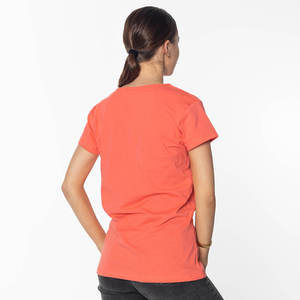 Women's Coral Print T-Shirt - Clothing