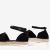Women's black espadrilles on the Citiva platform - Footwear