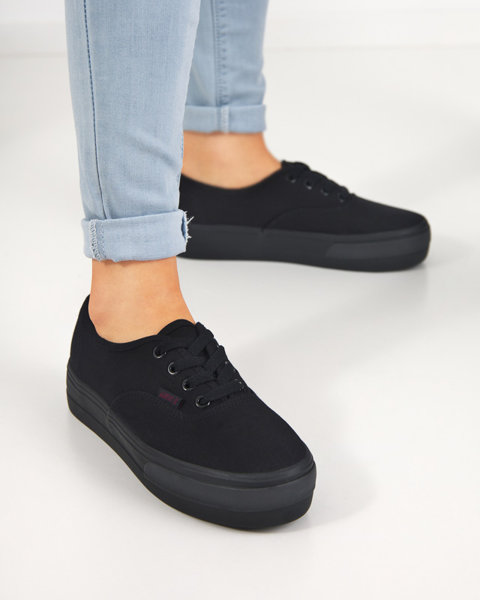 Women's black sneakers Milumi type - Footwear