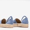 Women's blue espadrilles on the Marcita platform - Footwear