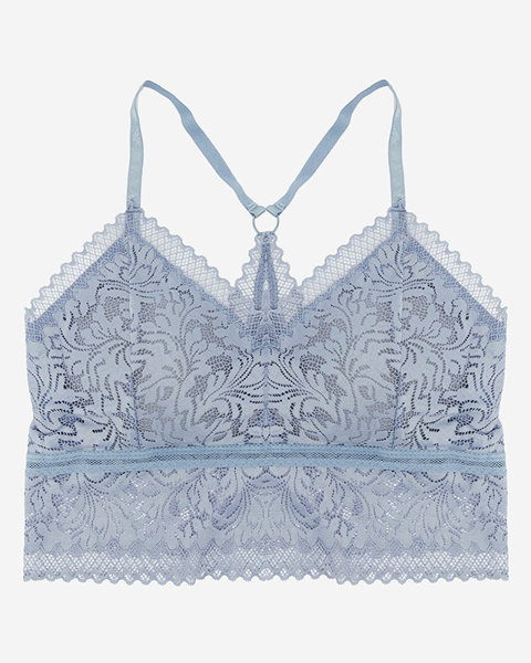 Women's blue lace bralette bra - Underwear
