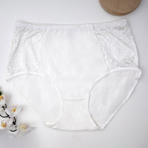 Women's ecru lace panties PLUS SIZE - Underwear