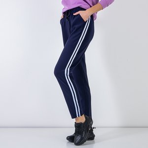 Women's navy blue sweatpants - Clothing