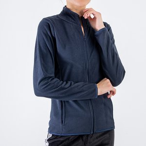 Women's navy fleece with pockets - Clothing