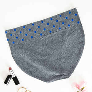 Women's panties with colorful dots at the waist- Underwear