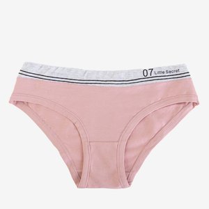 Women's pink cotton panties - Underwear