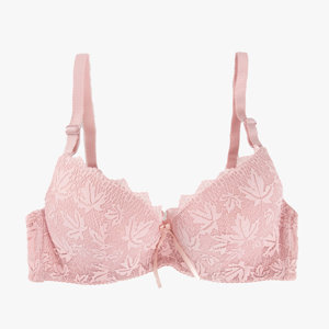 Women's pink lace bra - Underwear