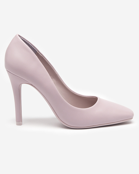 Women's pumps with a square toe in a lilac color Vaseka - Footwear
