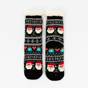 Women's socks with a Christmas pattern - Underwear