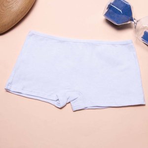 Women's white boxer shorts with print - Underwear