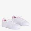 Women's white sneakers with red inserts Xandra - Footwear