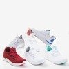 Women's white sports shoes with powder inserts Toledo - Footwear