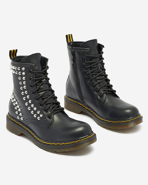 Workers women's boots with black studs Operias - Footwear