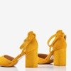 Yellow pumps on a higher post Party Time - Footwear