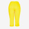 Yellow short leggings with a welt - Pants 1