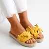Yellow slippers with a Playa bow - Footwear