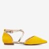 Yellow women's flat ballerinas Vosia - Footwear